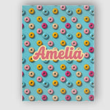 Personalised Name Pastel Donut Sweet Treat Custom  Unique Gift Idea Elegant Feature Canvas Wall Art Print Decor Picture Ready to Hang