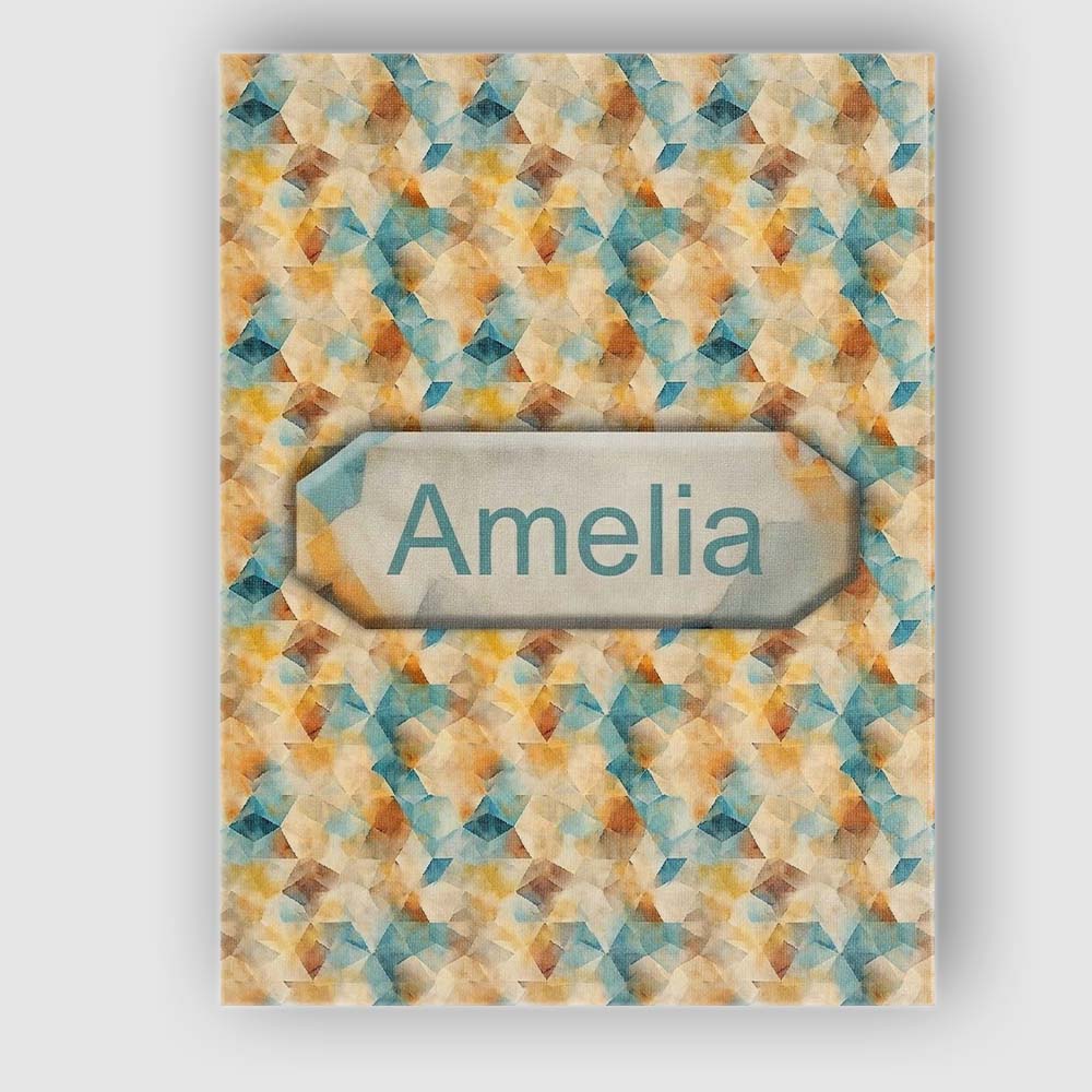 Personalised Name Abstract Geometric Custom Premium Decorative Design Modern Room Accent Canvas Wall Art Print Decor Picture Ready to Hang