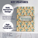 Personalised Name Abstract Geometric Custom Premium Decorative Design Modern Room Accent Canvas Wall Art Print Decor Picture Ready to Hang