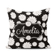 Custom Name Minimal Soft Grey Plain Texture Seamless Background Square Filled Cushion Throw Pillow Sofa Bed Home Decor Zip Washable UK Made