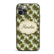 Realistic Tropical Palm Tree Sky Printed Design Custom Name Protective Phone Case Mobile Cover Durable Everyday Smartphone Shock Resistant