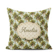 Custom Name Realistic Tropical Palm Tree Sky Background Seamless Square Filled Cushion Throw Pillow Sofa Bed Home Decor Zip Washable UK Made