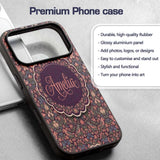Colorful Birds and Wildflowers Seamless Pattern Custom Name Protective Phone Case Mobile Cover Durable Everyday Smartphone Shock Resistant
