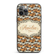 Rustic Pumpkin Patch Seamless Pattern Autumn Custom Name Protective Phone Case Mobile Cover Durable Everyday Smartphone Shock Resistant