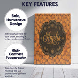 Personalised Name Realistic Orange Pumpkins Custom  Bespoke Interior Contemporary Canvas Wall Art Print Decor Picture Ready to Hang