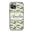 Vintage Sailing Boats Coastal Landscape Seamless Custom Name Protective Phone Case Mobile Cover Durable Everyday Smartphone Shock Resistant