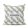 Custom Name Realistic Shark Splash Water Seamless Ocean Predator Square Filled Cushion Throw Pillow Sofa Bed Home Decor Zip Washable UK Made