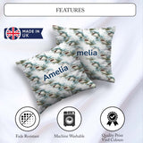 Custom Name Realistic Shark Splash Water Seamless Ocean Predator Square Filled Cushion Throw Pillow Sofa Bed Home Decor Zip Washable UK Made