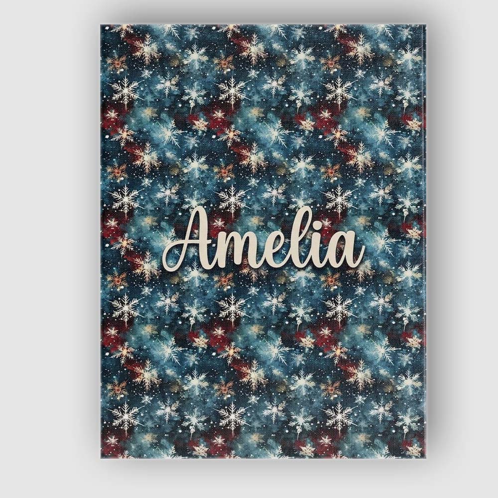 Personalised Name Galaxy Snowflake Star Custom  Modern Room Accent Elegant Feature Canvas Wall Art Print Decor Picture Ready to Hang