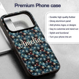 Galaxy Snowflake Star Seamless Printed Design Custom Name Protective Phone Case Mobile Cover Durable Everyday Smartphone Shock Resistant