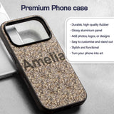 Natural Stone Wall Texture Decorative Design Custom Name Protective Phone Case Mobile Cover Durable Everyday Smartphone Shock Resistant