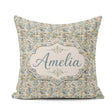 Custom Name Mixed Colour Pebble Seamless Pattern Natural Texture Square Filled Cushion Throw Pillow Sofa Bed Home Decor Zip Washable UK Made