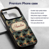 Black Swan Floral Water Reflection Printed Design Custom Name Protective Phone Case Mobile Cover Durable Everyday Smartphone Shock Resistant