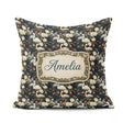 Custom Name White Swan Tulip Floral Pattern Elegant Water Garden Square Filled Cushion Throw Pillow Sofa Bed Home Decor Zip Washable UK Made
