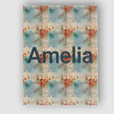 Personalised Name Abstract Grunge Texture Custom  Unique Gift Idea Elegant Feature Canvas Wall Art Print Decor Picture Ready to Hang