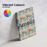 Personalised Name Abstract Grunge Texture Custom  Unique Gift Idea Elegant Feature Canvas Wall Art Print Decor Picture Ready to Hang