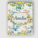Personalised Name Watercolor Cute Baby Custom  Modern Room Accent Elegant Feature Canvas Wall Art Print Decor Picture Ready to Hang