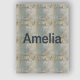 Personalised Name Neutral Rustic Distressed Custom  Bespoke Interior Contemporary Canvas Wall Art Print Decor Picture Ready to Hang