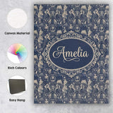 Personalised Name Victorian Ladies and Custom  Modern Room Accent Elegant Feature Canvas Wall Art Print Decor Picture Ready to Hang