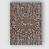 Personalised Name Classic Victorian Garden Custom  Unique Gift Idea Elegant Feature Canvas Wall Art Print Decor Picture Ready to Hang