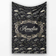 Classic Vintage Cars and Palm Trees Night Pattern Seamless Name Cute  Personalised Custom Name Super Soft Fleece Blanket Bed Sofa Throw