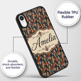 Elegant Vintage Evening Couples Printed Design Custom Name Protective Phone Case Mobile Cover Durable Everyday Smartphone Shock Resistant