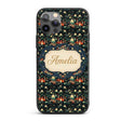 Magical Night Cityscape with Stars and Hills Custom Name Protective Phone Case Mobile Cover Durable Everyday Smartphone Shock Resistant