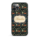 Magical Night Cityscape with Stars and Hills Custom Name Protective Phone Case Mobile Cover Durable Everyday Smartphone Shock Resistant