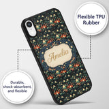 Magical Night Cityscape with Stars and Hills Custom Name Protective Phone Case Mobile Cover Durable Everyday Smartphone Shock Resistant
