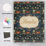 Personalised Name Magical Night Cityscape Custom  Unique Gift Idea Elegant Feature Canvas Wall Art Print Decor Picture Ready to Hang