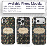 Magical Night Cityscape with Stars and Hills Custom Name Protective Phone Case Mobile Cover Durable Everyday Smartphone Shock Resistant