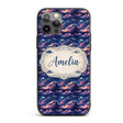Dark Starry Night Clouds Moon Sky Printed Design Custom Name Protective Phone Case Mobile Cover Durable Everyday Smartphone Shock Resistant
