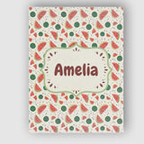 Personalised Name Playful Watermelon Fruit Custom  Unique Gift Idea Elegant Feature Canvas Wall Art Print Decor Picture Ready to Hang