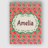 Personalised Name Cute Watermelon Fruit Custom  Modern Room Accent Elegant Feature Canvas Wall Art Print Decor Picture Ready to Hang