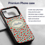 Fresh Watermelon and Botanical Elements Seamless Custom Name Protective Phone Case Mobile Cover Durable Everyday Smartphone Shock Resistant
