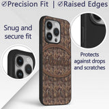Herringbone Wood Flooring Parquet Printed Design Custom Name Protective Phone Case Mobile Cover Durable Everyday Smartphone Shock Resistant