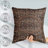 Custom Name Herringbone Wood Flooring Parquet Seamless Name Cute Square Filled Cushion Throw Pillow Sofa Bed Home Decor Zip Washable UK Made