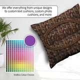 Custom Name Herringbone Wood Flooring Parquet Seamless Name Cute Square Filled Cushion Throw Pillow Sofa Bed Home Decor Zip Washable UK Made