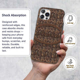 Herringbone Wood Flooring Parquet Printed Design Custom Name Protective Phone Case Mobile Cover Durable Everyday Smartphone Shock Resistant