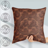 Custom Name Rich Swirling Wood Grain Texture Seamless Name Cute Square Filled Cushion Throw Pillow Sofa Bed Home Decor Zip Washable UK Made