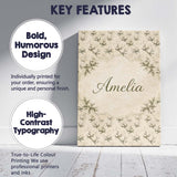 Personalised Name Dense Pine Foliage Custom Premium Decorative Design Modern Room Accent Canvas Wall Art Print Decor Picture Ready to Hang