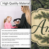 Dark Evergreen Fir Branch Pattern with Dense Foliage on Black Lovely  Personalised Custom Name Super Soft Fleece Blanket Bed Sofa Throw