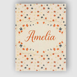 Personalised Name Small Stylised Autumn Custom  Modern Room Accent Elegant Feature Canvas Wall Art Print Decor Picture Ready to Hang