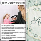 Green Floral Moon Seamless Pattern Charming  Decor Lovely  Personalised Custom Name Super Soft Fleece Blanket Bed Sofa Throw