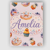 Personalised Name Halloween Donuts Cupcakes Custom  Bespoke Interior Contemporary Canvas Wall Art Print Decor Picture Ready to Hang