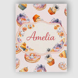 Personalised Name Halloween Donuts Cupcakes Custom  Bespoke Interior Contemporary Canvas Wall Art Print Decor Picture Ready to Hang