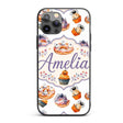 Halloween Donuts Cupcakes Spiders and Ghosts Cute Custom Name Protective Phone Case Mobile Cover Durable Everyday Smartphone Shock Resistant