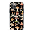 Watercolor Woodland Mushroom Botanical Seamless Custom Name Protective Phone Case Mobile Cover Durable Everyday Smartphone Shock Resistant