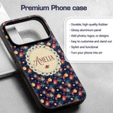 Vibrant Galaxy Planets Nebula Space Seamless Custom Name Protective Phone Case Mobile Cover Durable Everyday Smartphone Shock Resistant