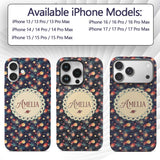 Vibrant Galaxy Planets Nebula Space Seamless Custom Name Protective Phone Case Mobile Cover Durable Everyday Smartphone Shock Resistant